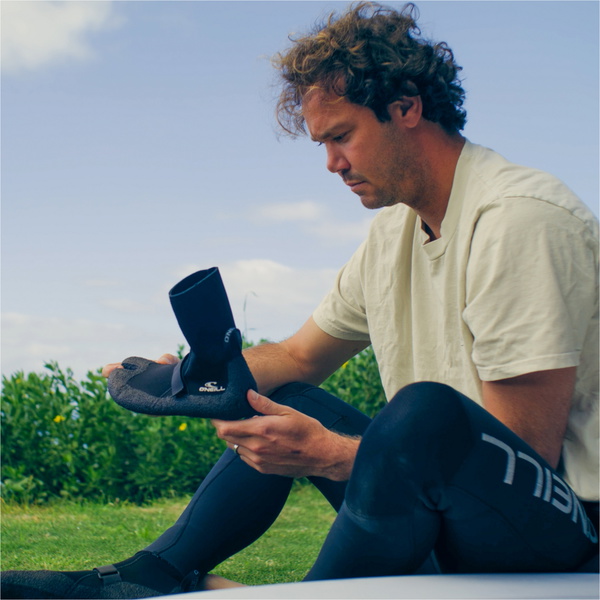 2026 O'Neill Gripper 3mm Split Toe Boot 5640 - Black